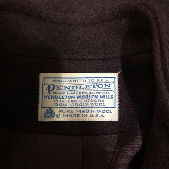 {Pendleton} Vintage Wool Plum Blazer Jacket - Picture 5 of 6